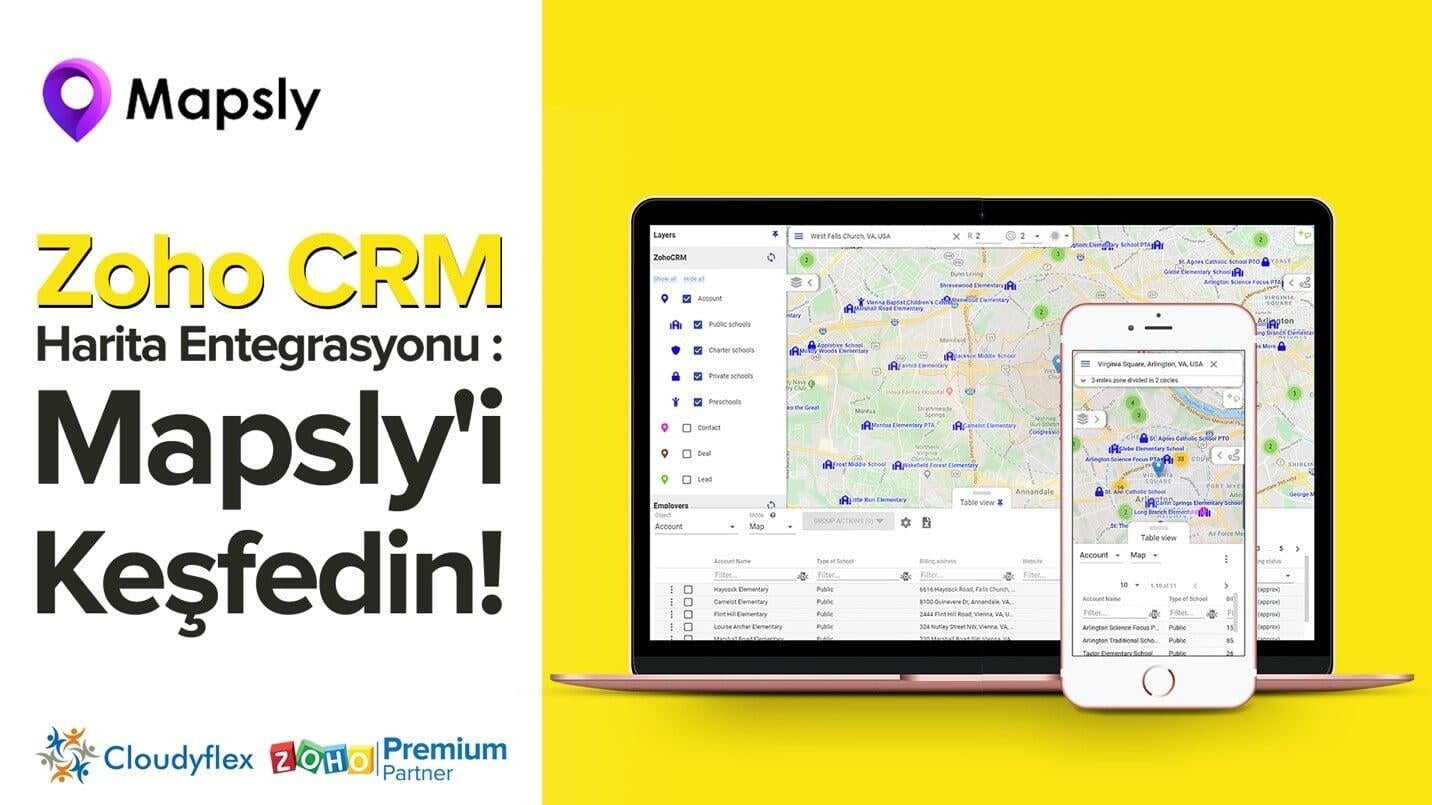 Zoho CRM Harita Entegrasyonu : Mapsly ile Satış Rota Yönetiminizi Daha Etkin Hale Getirin!